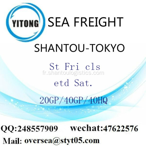 Fret maritime de Port de Shantou expédition à Tokyo